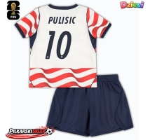 Stany Zjednoczone Christian Pulisic #10 Koszulka Podstawowa dzieci MŚ 2026 Krótki Rękaw (+ krótkie spodenki)